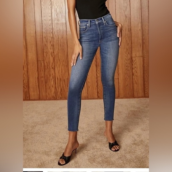 Denim Forum The Lola Hi-Rise  Skinny Crop - Picture 1 of 8